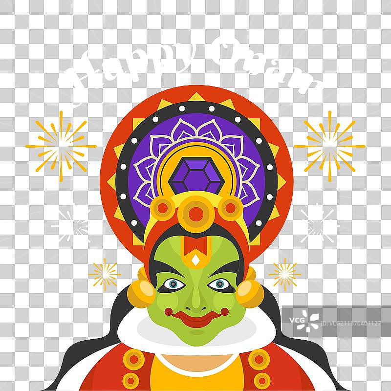 平面奥南节背景概念图片素材