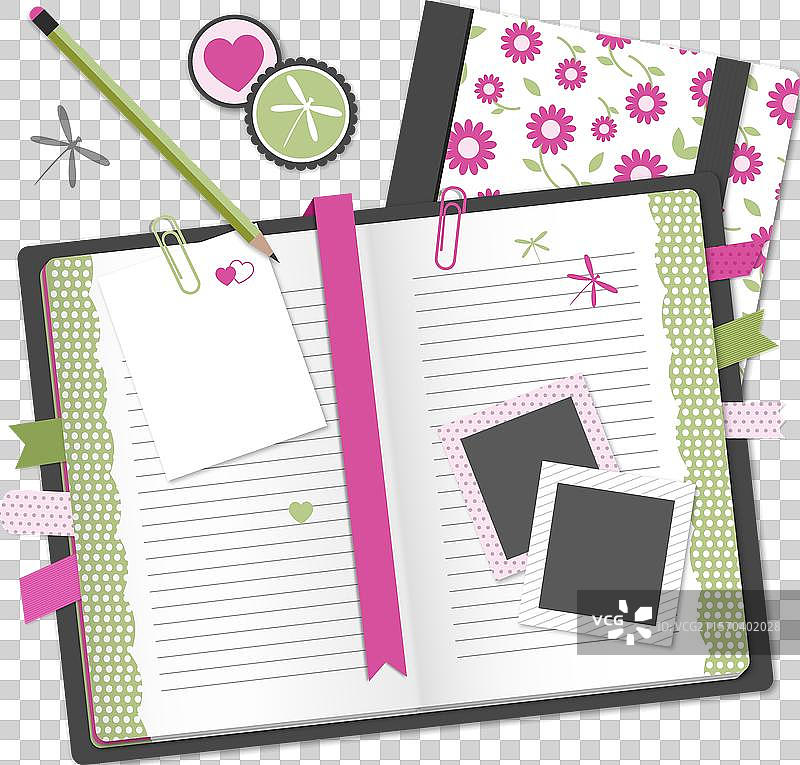 花卉笔记本图片素材