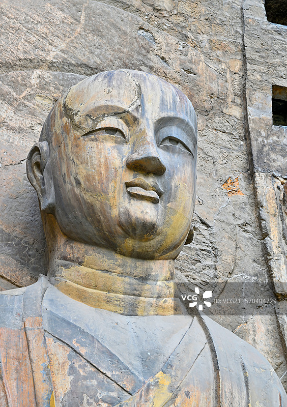 河南省洛阳市世界文化遗产龙门石窟图片素材