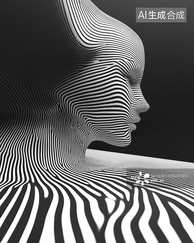 【AI数字艺术】无限几何幻境图片素材