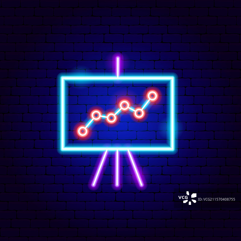 数据展示霓虹灯标志图片素材