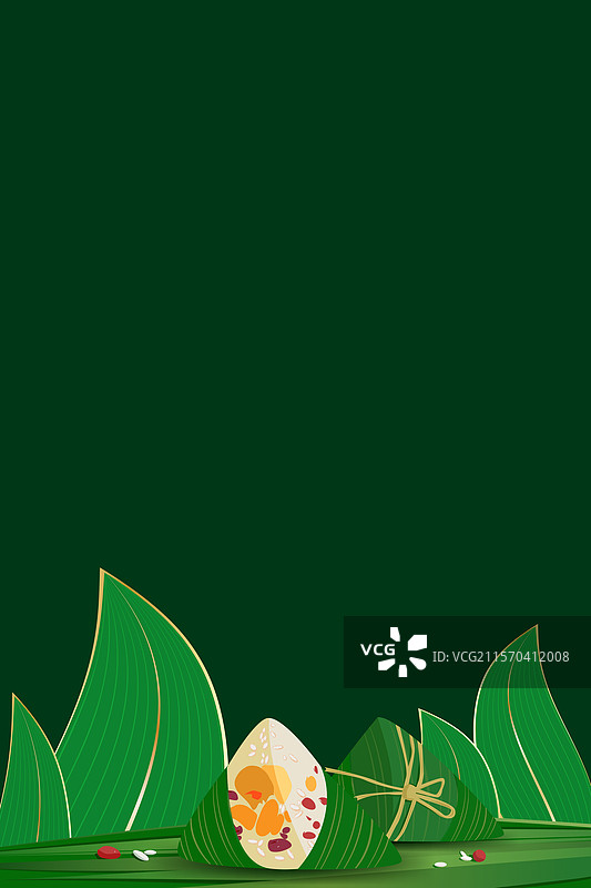 端午节手绘粽子插画背景矢量素材图片素材