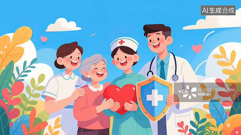 【AI数字艺术】医者仁心守护健康图片素材