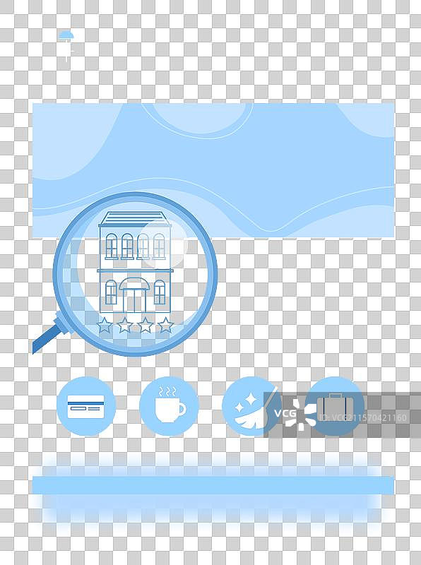 现代酒店宣传单模板图片素材