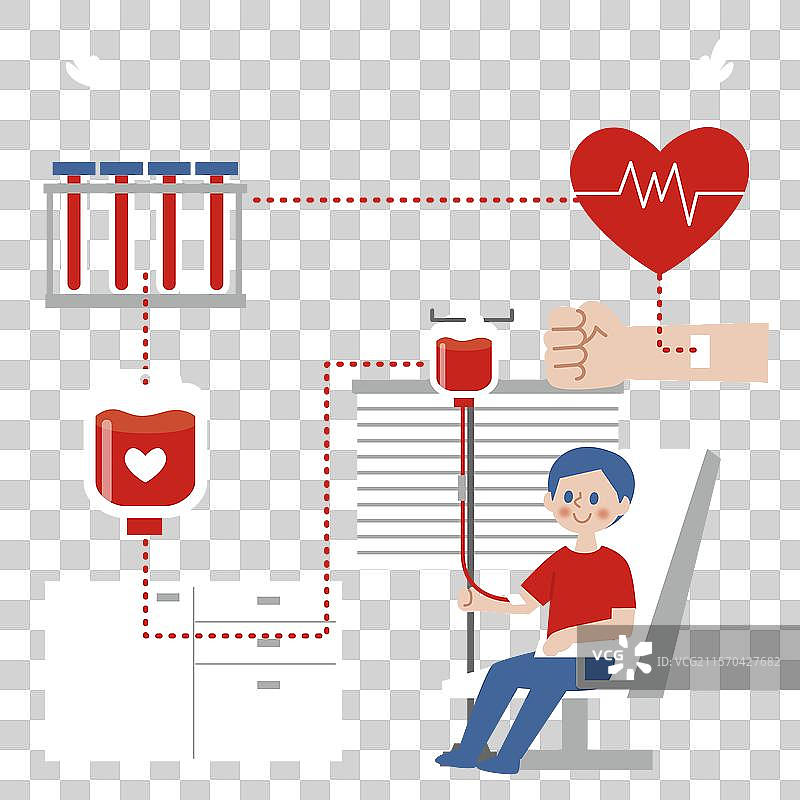 平面世界献血者日图片素材