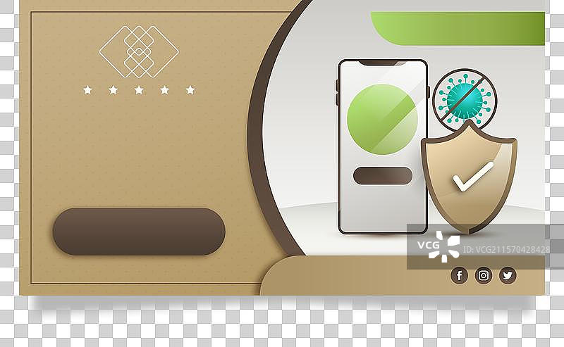 创意渐变酒店横幅模板与照片图片素材