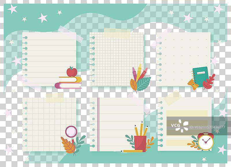 平面开学时间表模板图片素材