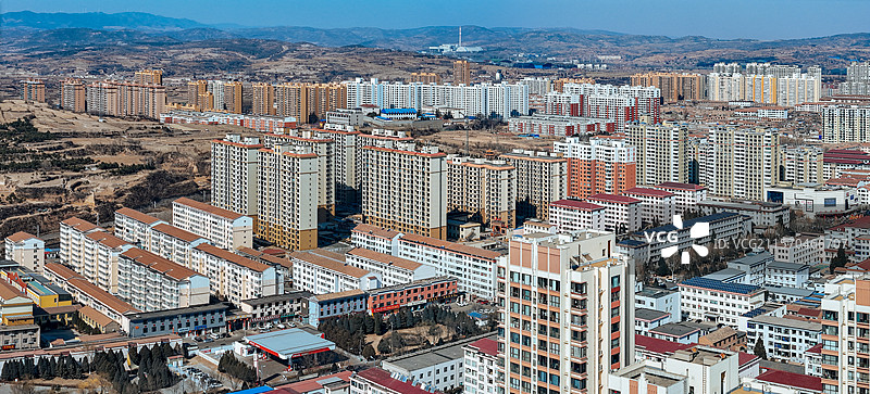 昔阳县 松溪大道 钟村村 颐民公园 城市 晋中图片素材