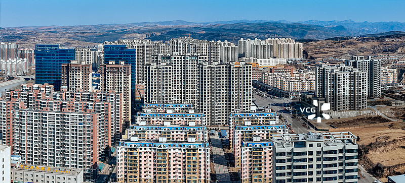 昔阳县 松溪大道 钟村村 颐民公园 城市 晋中图片素材