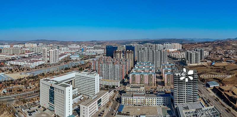 昔阳县 松溪大道 钟村村 颐民公园 城市 晋中图片素材