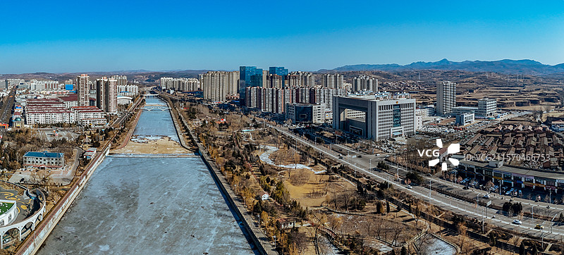 昔阳县 松溪大道 钟村村 颐民公园 城市 晋中图片素材