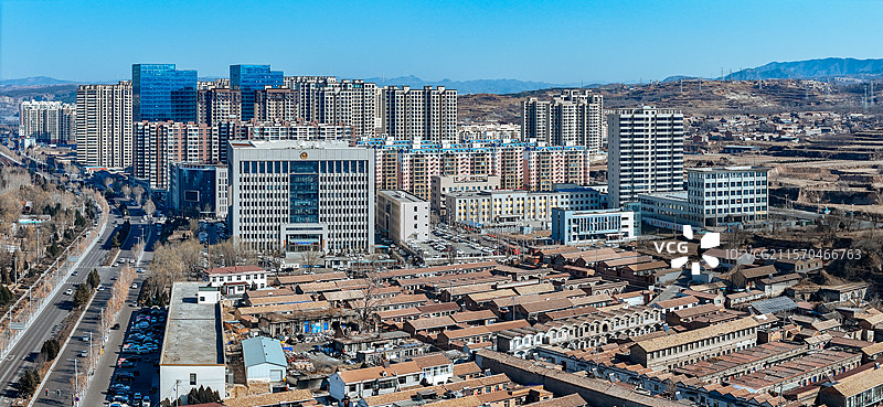 昔阳县 松溪大道 钟村村 颐民公园 城市 晋中图片素材