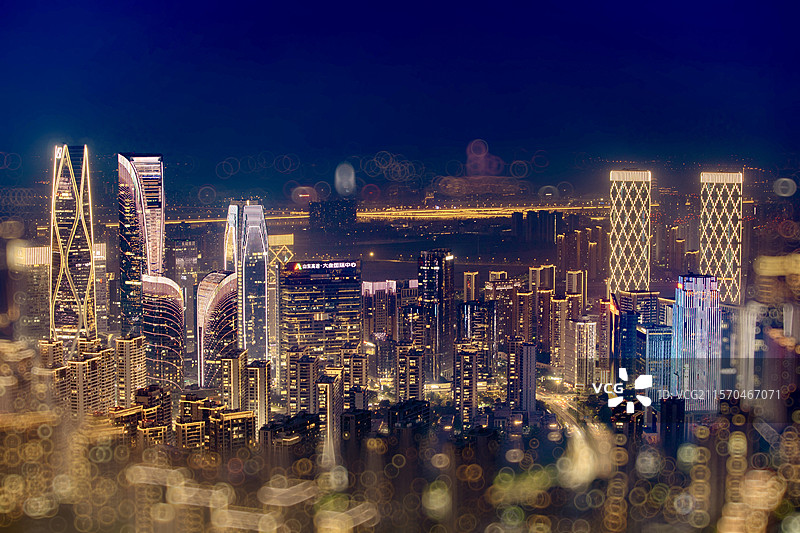 杭州萧山城市夜景图片素材