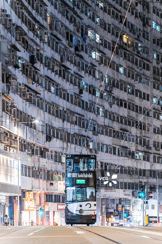 香港东区鲗鱼涌怪兽大厦益昌大厦图片素材