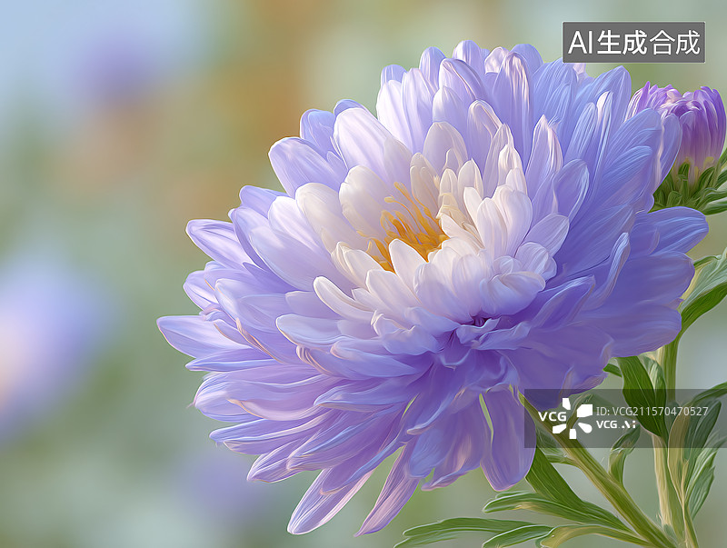 【AI数字艺术】美丽的紫菀花图片素材