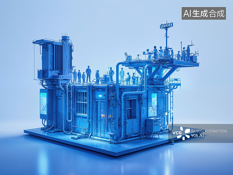 【AI数字艺术】未来科技工厂图片素材