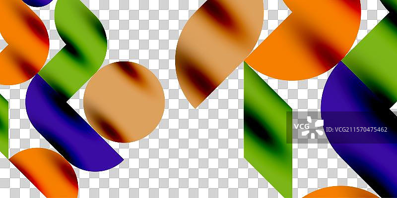 阴影效果的闪亮圆圈和圆形三角形图片素材