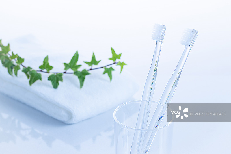 洗手间的牙刷图片素材