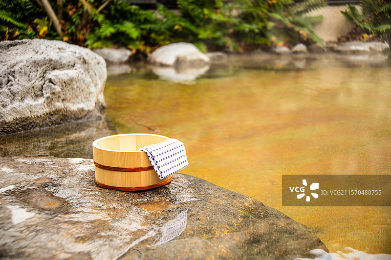 旅馆的露天温泉浴池~温泉？图片素材