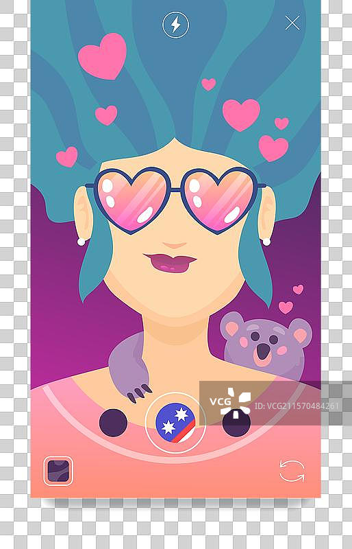 增强现实Instagram滤镜图片素材