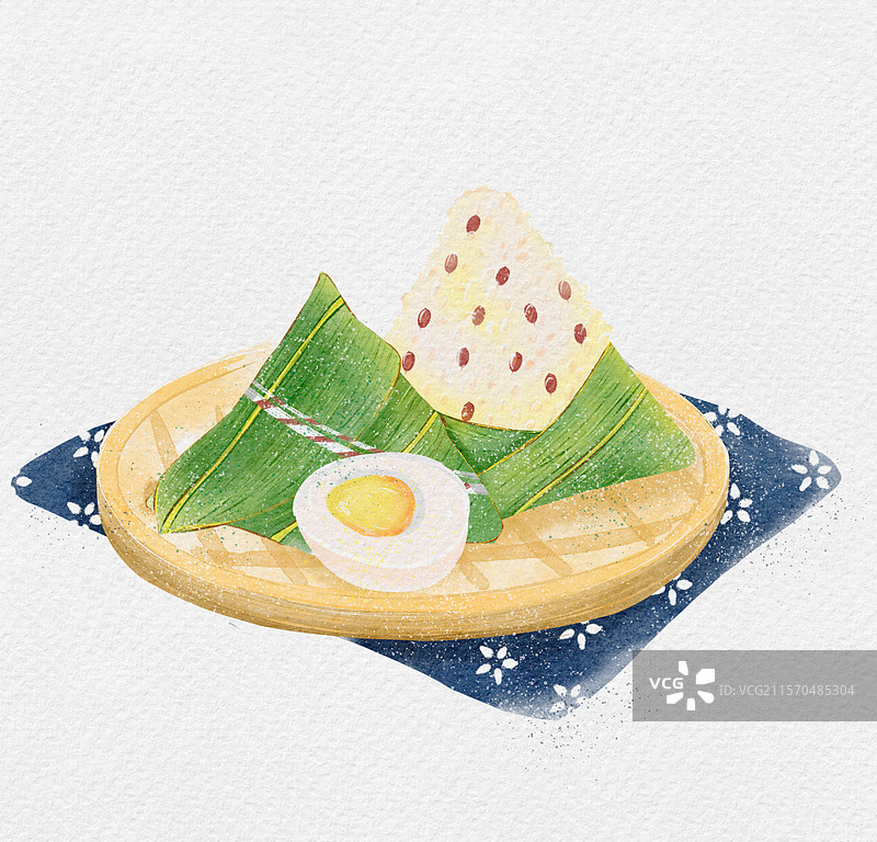 水彩端午粽图片素材