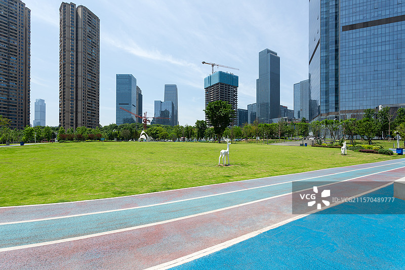 重庆绿园公园城市全景图片素材