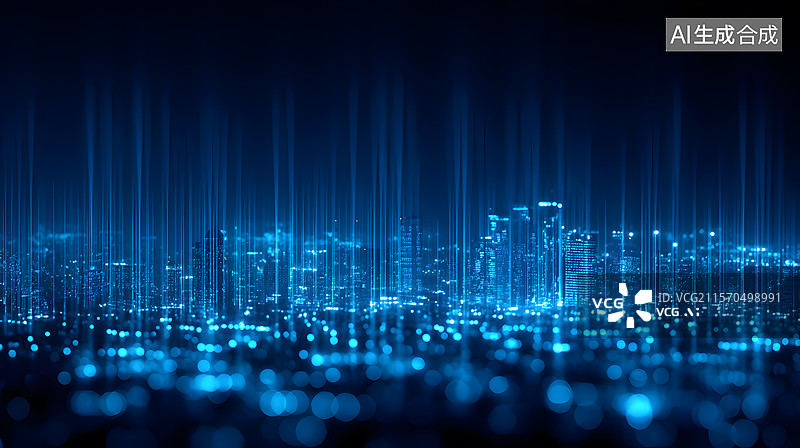 【AI数字艺术】科技幻城景图片素材