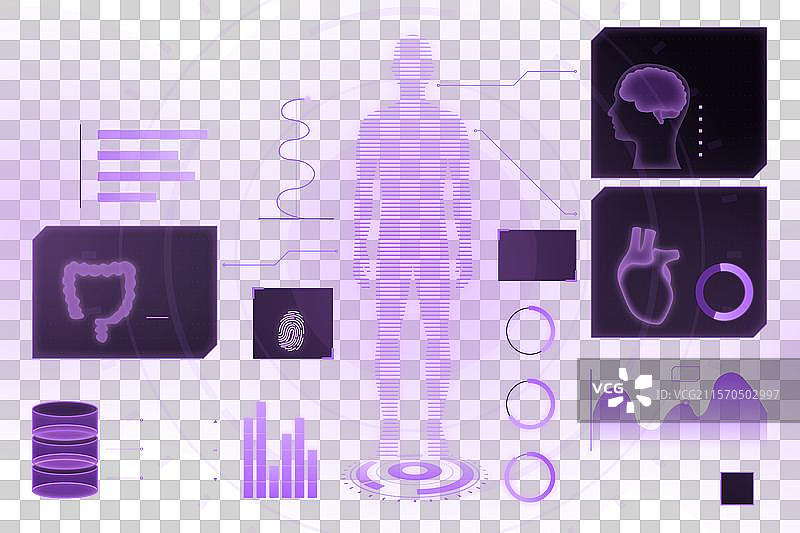 未来设计的医疗信息图表图片素材