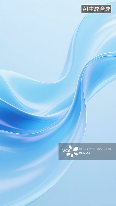 【AI数字艺术】蓝影逸动图片素材