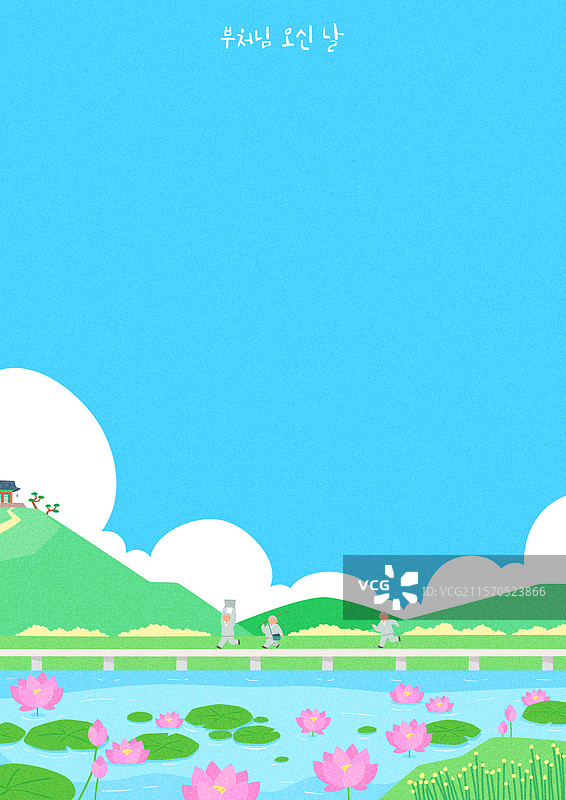 插图，佛诞，背景图片素材