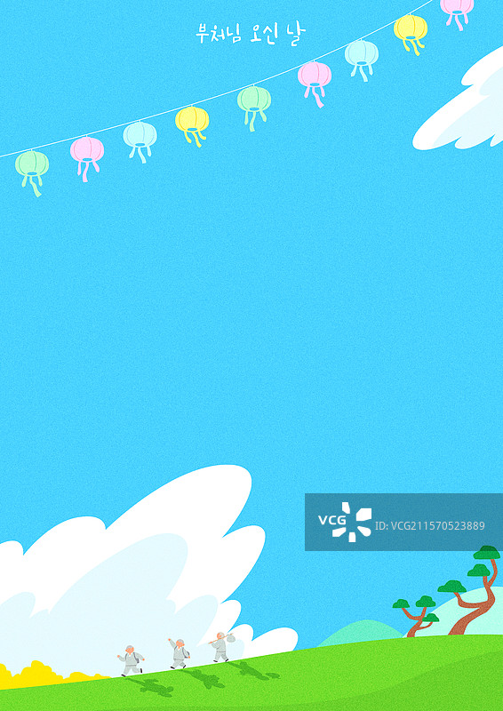 插图，佛诞，背景图片素材