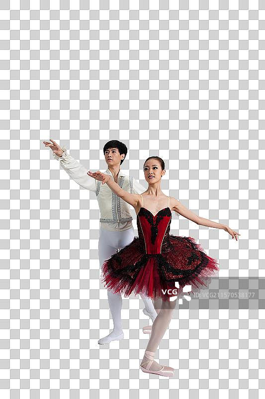 棚拍双人芭蕾舞图片素材