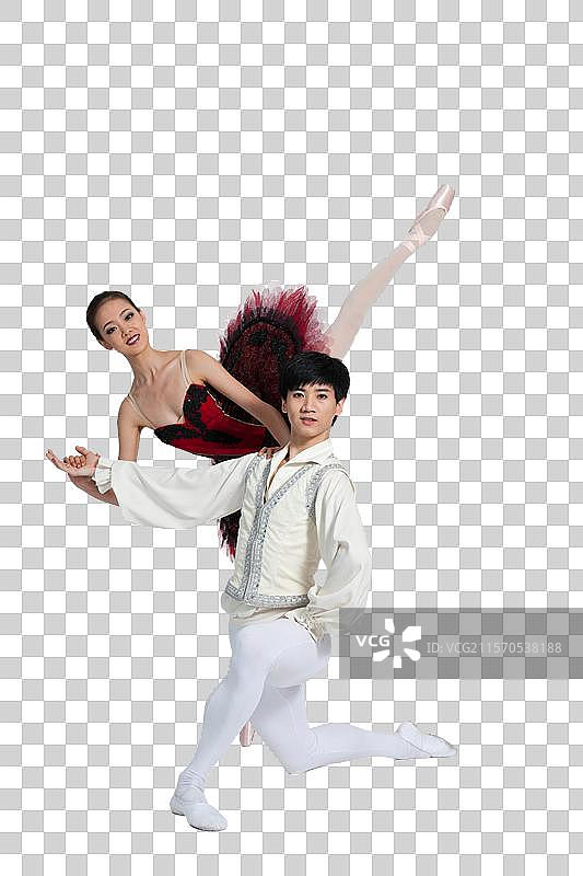 棚拍双人芭蕾舞图片素材