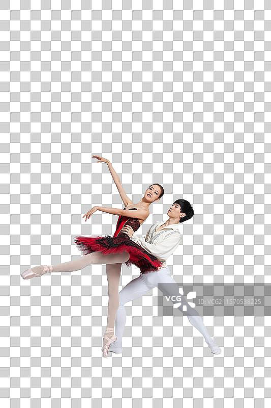 棚拍双人芭蕾舞图片素材