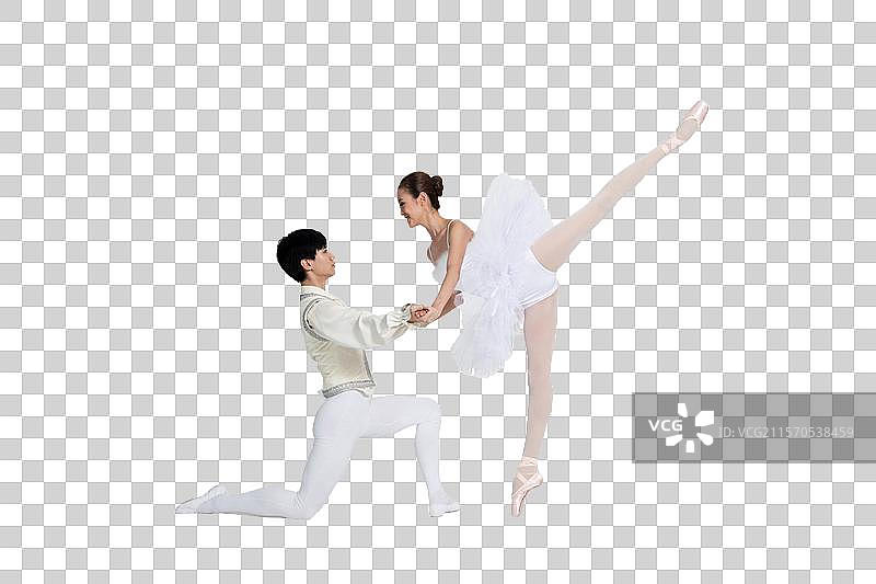 棚拍双人芭蕾舞图片素材