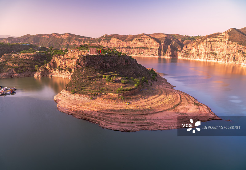 老牛湾，黄河大峡谷，内蒙古清水河老牛湾。图片素材