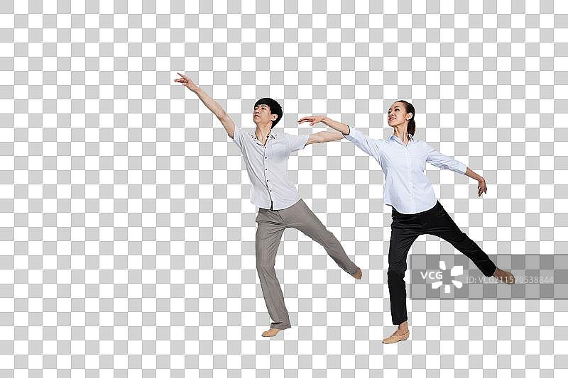 棚拍双人芭蕾舞图片素材