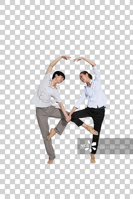 棚拍双人芭蕾舞图片素材