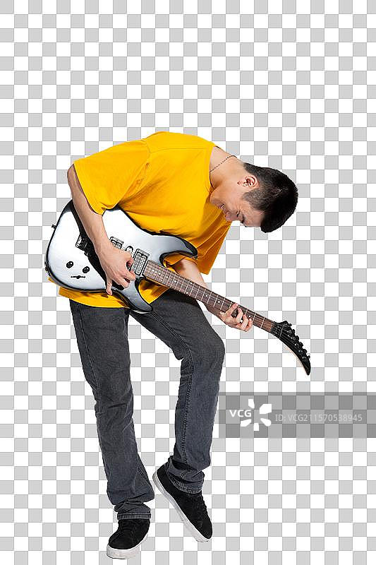 棚拍年轻男人跳街舞图片素材