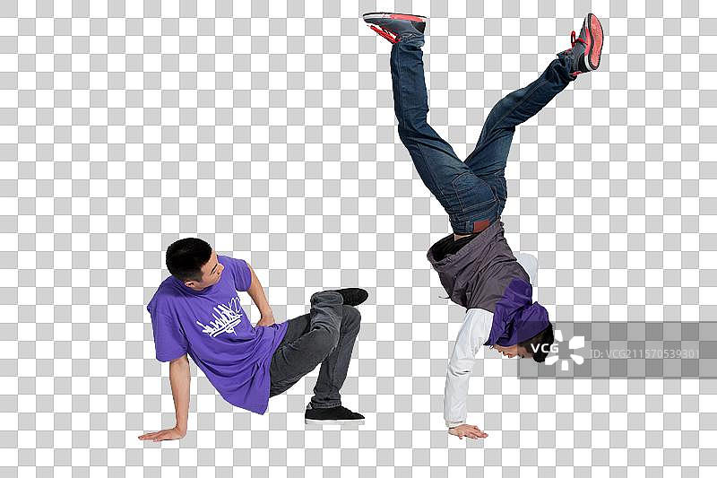 棚拍年轻人跳街舞图片素材