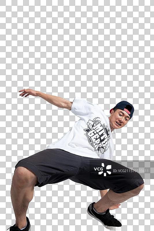 棚拍年轻男人跳街舞图片素材