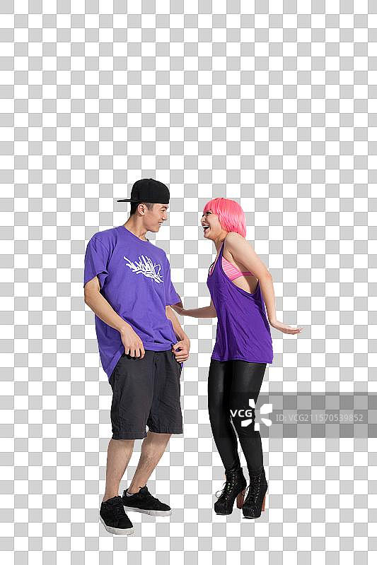 棚拍快乐的年轻人图片素材