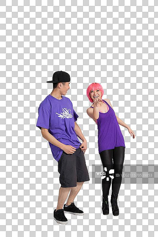 棚拍快乐的年轻人图片素材