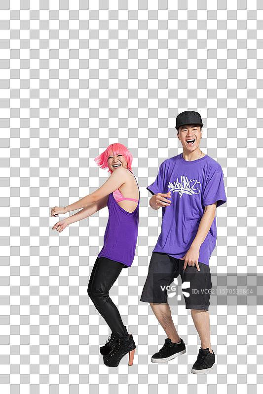 棚拍快乐的年轻人图片素材