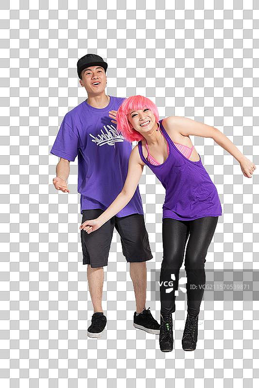 棚拍快乐的年轻人图片素材