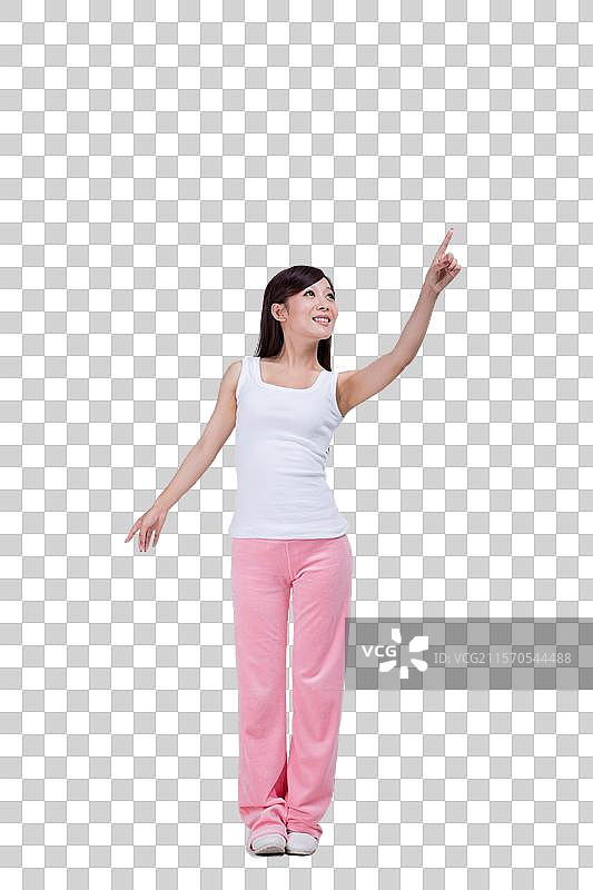 棚拍年轻女人图片素材