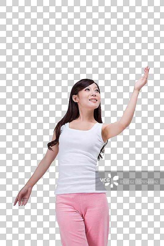 棚拍年轻女人图片素材
