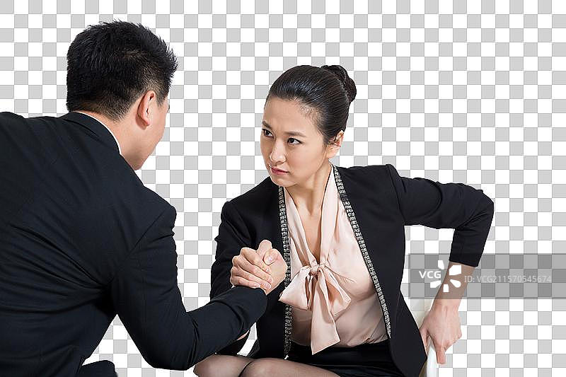 棚拍商务人士对抗图片素材