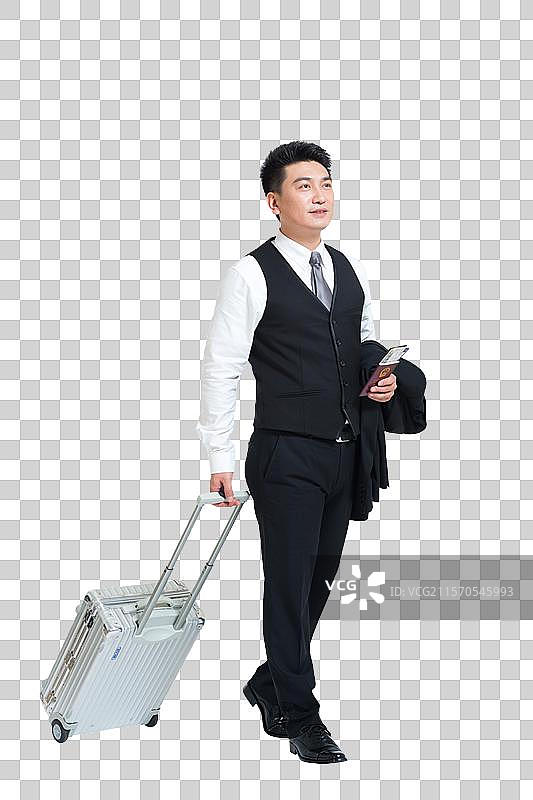 棚拍商务旅行中年男士图片素材