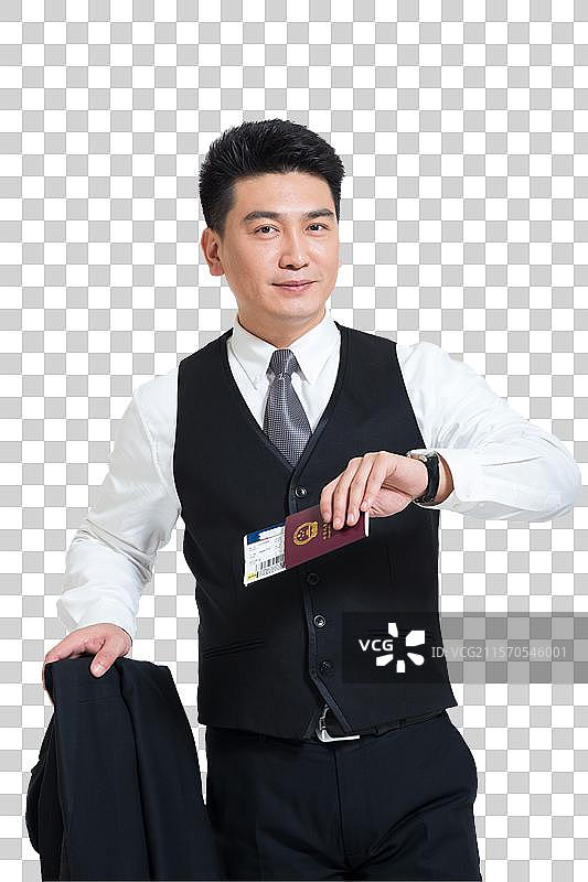 棚拍商务旅行中年男士图片素材